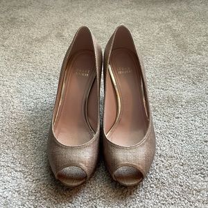 Stuart Weitzman peep toe heels, size 7